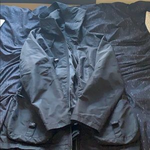 Light black raincoat
